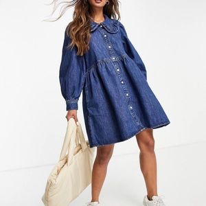 Levi’s round collar denim dress